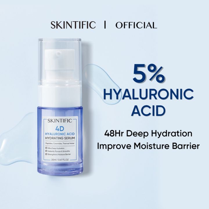 SKINTIFIC OFFICIAL4D Hyaluronic Acid Hydrating Serum (20ml) Lazada PH