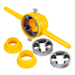 NPT Standard Pipe Thread Tap Die Set Paip PVC 6PCS Alloy Plastic Plumbing Threading Hand Tool