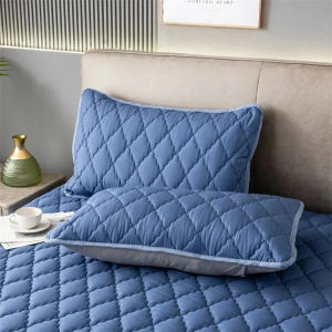 【NEW A 】1/2pcs Waterproof Pillowcase Pillow Core Protector Cover Isolation Pillowcase Anti-dirt Anti-sweat Removable Washable Pillowcase