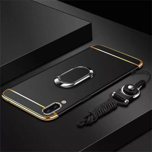 LANLIN สําหรับ Huawei Y7 Pro 2019โทรศัพท์กรณี Ultra บาง PC Hard Holder สําหรับ Huawei Y7 Pro 2019ฟรีผู้ถือขาตั้งแหวน
