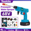 Makita 68V Cordless Pressure Water Sprayer Portable High Pressure Car Washer Water Gun Power Tools Lithium Battery. 
