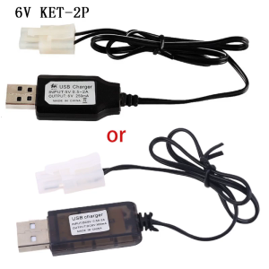 6V USB được xây dựng trong chip Ni-Cd/Ni-MH Đồ chơi Xe hơi điều khiển từ xa Tàu robot 250mA với Tamiya KET-2P cắm cho đồ chơi RC