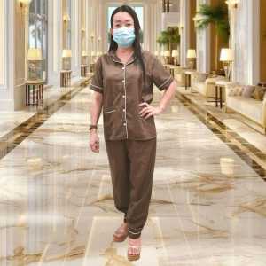 Baju tidur piyama cp micro polos ukuran 3xl