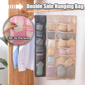 Underwear Storage Bag Household Wall-Mounted Socks Storage Bag Wardrobe Double-Sided Storage Bag