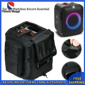 Vktech JBL Partybox Encore Essential Speaker Cover with Microphone Storage Bag Black Compatible with Audio Mounts