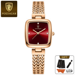 POEDAGAR Genuine Ladies Watch Stainless Steel Strap Luminous Calendar Waterproof 768