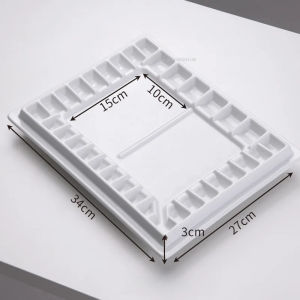 33holes Watercolor Ceramic Palette Portable Professional Art Painting Watercolor/Chinese Painting/gouache Acrylic Paint Tool