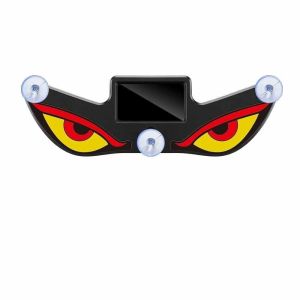 SKJK Suction Cup Mount Solar Demon Eye Light Blinking Moving Eyes Suction Cup Installation Car Ambient Light Safety Signal Lamp Flashing Vehicle Signal Lights Car Roof Decoration