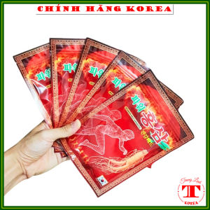 [Combo 5 gói] Cao dán hồng sâm hàn quốc Power đỏ - Cao dán sâm chăm sóc chấn thương giảm đau nhức tranglinhkorea
