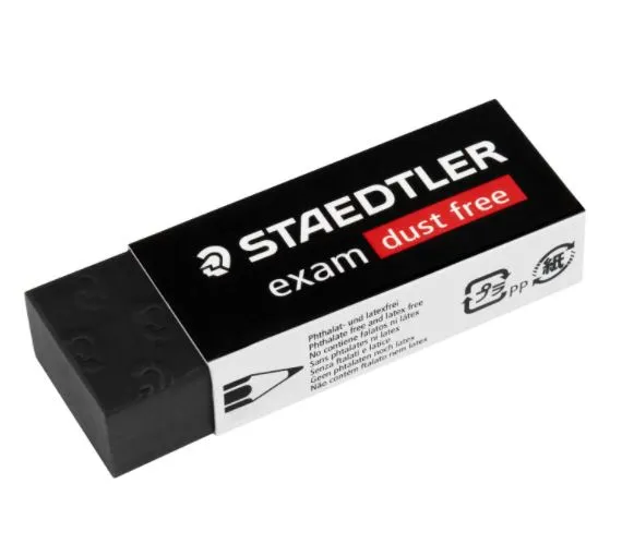 STAEDTLER 526 80BK2 Eco-Friendly Eraser - 2 Pack, Olive Green, Made In Germany, 65x23x13mm - View #8