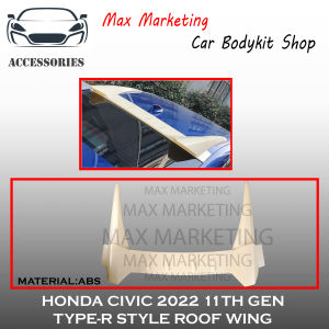HONDA CIVIC 11TH GEN 2022 TYPE-R STYLE ROOF WING REAR WINDOW TOP SPOILER ABS SKIRT LIP BDOYKIT