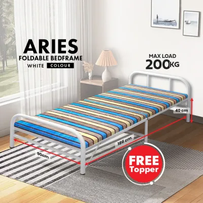 F&F : Foldable Bed Frame /Katil Lipat / Katil /Katil Bujang /Metal Bed Frame