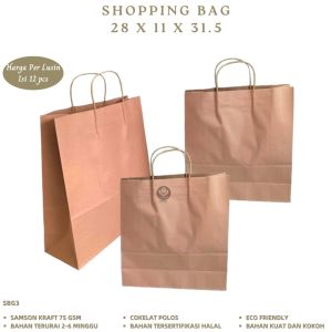 Shopping Bag 28X11X31.5 Goodie Bag (Isi 12 Pcs-S.BG3)