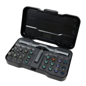 24 in 1 Screwdriver Set Multi Bit Magnetic Screwdriver Set with T Handle Storage Case Suitable for Furniture Computer