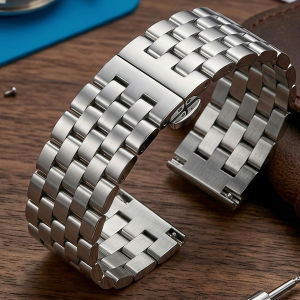 Universal Heavy Duty Watch Band 20 22 24 26mm Solid Stainless Steel Replacement Metal Strap Thick Bracelet Men2026