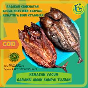 Ikan asap cakalang fufu cakalang asap kemasan vacum berat segar 800 G