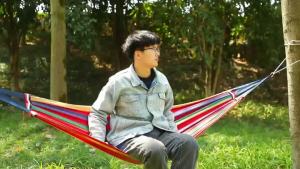 Portable Cotton Rope Outdoor Hammock Outdoor Hammock Duyan hiking Thick Hammock Canvas hammock