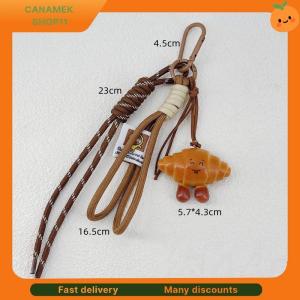 ❣️❣️❣️ Braided Rope Bag Pendant Alkaline Water Bread Keychain Pendant Cute Bag Pendant Chocolate Pendant