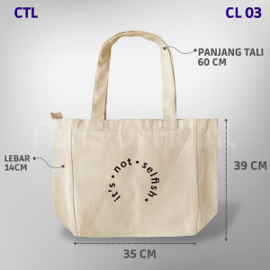 (BISA COD) Totebag Aesthetic Quotes Kanvas Tebal Premium Broken White Nudie Bags Penutup Resleting