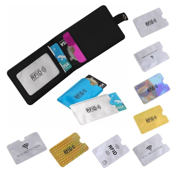 FGJEB 10pcs Aluminium Foil Anti RFID Card Holder NFC Blocking Reader ...