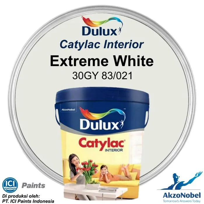 CAT DULUX CATYLAC INTERIOR 5 KG - EXTREME WHITE 30GY 83/021-The Paint ...