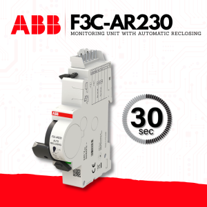 ABB Auto Recloser ELCB F3C-AR230 & F3C-AR230 D RCCB ELCB + Auto Reset / Remote Reclosing 3sec 30sec