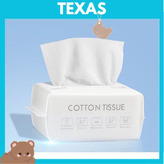 𝕋𝔼𝕏𝔸𝕊👶 100PCS Disposable Face Towel Face Cloths for Washing Soft Cotton