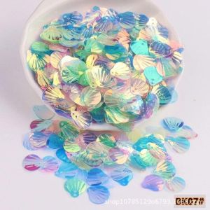 10g/Bag13mm Transparent Shell Mermaid Fish Scale Sequins PVC Paillettes DIY Wedding Sewing Dress Craft Lentejuelas Accessories