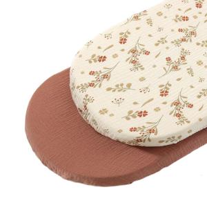 Thoáng khí trẻ sơ sinh bộ đồ giường bằng vải bông nôi ga giường thích hợp 360 đàn hồi cạnh cho trẻ mới biết đi bé mẫu giáo Essential