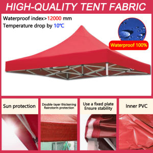 DUBOR Heavy Duty Tent Folding Roof Canop Foldable Retractable Tent water proof coating Outdoor Tent Canopy Outdoor Garden Tent Advertising Tent