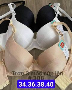 áo lót nữ áo ngựcáokhông đệm hàng 3 móc gài bản to che khuyết điểm dành cho các chị ngực to cao cấp 307