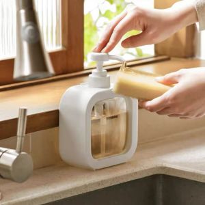 Home Signature Dish Wash Pump Bottle Dispenser Bottle Hand Sanitizer Dispenser Bottles Plastic Refillable Jar