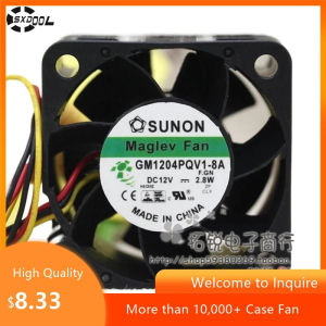 for SUNON GM1204PQV1-8A 40mm 12V 2.8W High-Speed 4028 Fan for Servers Networking