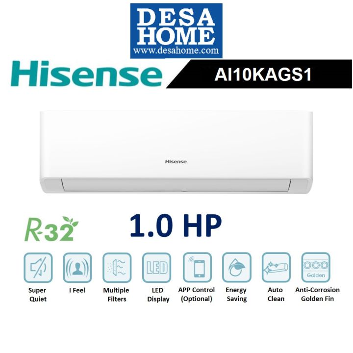 Free Delivery Hisense Ai10kags1 10hp R32 Inverter Air Conditioner With Auto Clean And Golden 0419