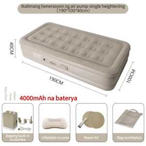 Kasur Angin Indoor Outdoor Dengan Pompa Angin Ukuran Kasur Angin Tiga Orang