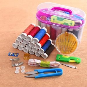 Paket Alat Jahit 1 Set Lengkap 12 Benang Gunting Jahit Benang Jarum Menjahit Perlengkapan Set Alat Jahit Lengkap Mini Besar Sewing Box Set Gratis Ongkir Bisa COD