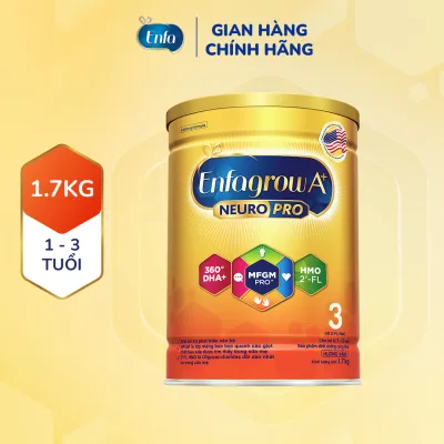 Sữa bột Enfagrow A+ NeuroPro 3 với 2’-FL HMO cho trẻ từ 1–3 tuổi – 1.7kg sữa em bé