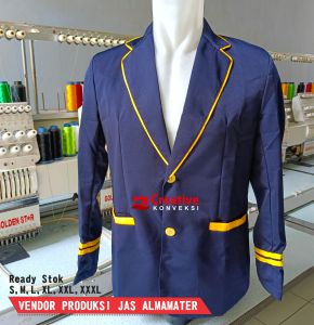 JAS ALMAMATER SEKOLAH OSIS SMP SMA SMK NAVY LIST KUNING