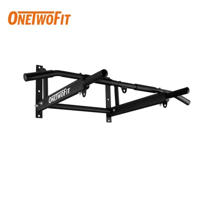 OneTwoFit Pull Up Wall Mounted Pull Up Bar Maximum Bearing of 440Lbs for Home