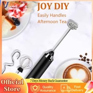【Flagship】 Coffee Milk Drink Egg Mixer Household Electrical Mini Coffee Maker Whisk Mixer Portable Rechargeable 3 Speeds Stainless Steel Kitchen Gadgets