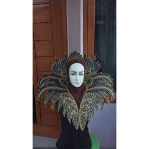 bordir aksesoris kostum karnaval motif raflesia