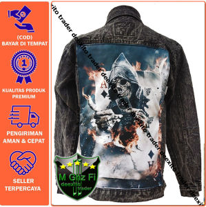 AWAS - JAKET - GAMBAR BELAKANG - JAKET JEANS PRIA - JAKET DENIM PRIA - JAKET JEANS DENIM PRIA - JAKET JEANS GAMBAR BELAKANG DISTRO - JAKET JEANS GAMBAR PRINTING - JAKET JEANS GAMBAR - JAKET KEREN - JAKET PRIA - SANDWASH - BIOBLITZ