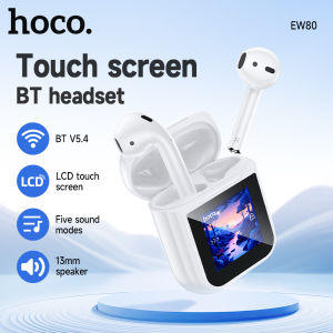 HOCO EW80 TWS True Wireless Headset Bluetooth Earphone BT5.4 LED Intelligent Touch Screen Bluetooth Headset With Mic Support Sliding Tuning For iPhone&Android All Smartphone Universal 16 Languages