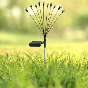 Solar Ground Light with IP65 Waterproof Rating and Color Options for Lawn and Garden Pathway Lighting