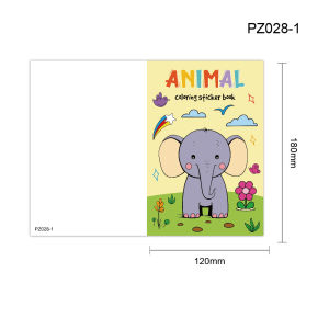 Coloring Sticker Book | Theme Color Booklet for Kids | Children Drawing Activity | DIY Draw and Paint Game