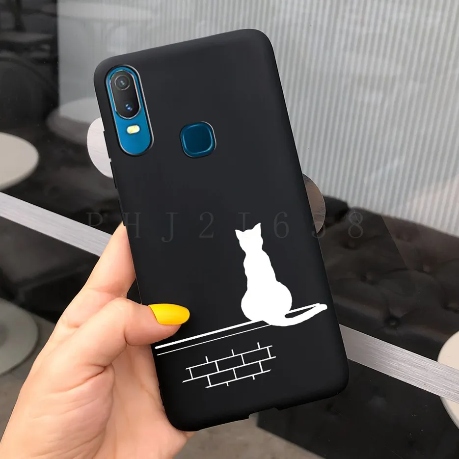 For Vivo Y11 2019 Case 1906 Cute Cartoon Cover Soft Silicone