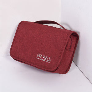 Korean-style waterproof toiletry bag for business trips and travel portable dustproof storage bag hanging makeup bag