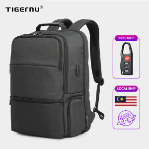 Tigernu 3905 L Expandable large capacity fit 19 inch Laptop bag Travel men backpack With USB Charging Port