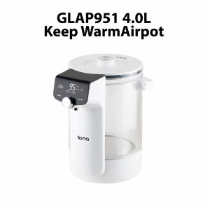 IONA 4L Electric Airpot Hot Water Dispenser | 13 Keep Warm Electric Glass Thermo Pot - GLAP951