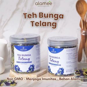 ALAMEE Teh Bunga Telang Butterfly Pea Tea Kering Organik Herbal Dried Flower 60gr